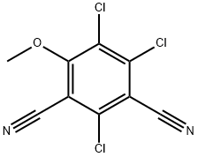 2,4,5-Trichloro-6-methoxyisophthalonitrile 结构式