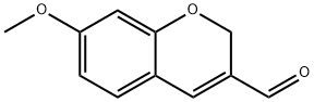 7-甲氧基-2H-苯并吡喃-3-甲醛 结构式