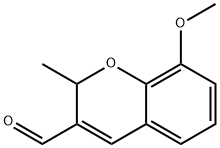 8-Methoxy-2-methyl-2H-1-benzopyran-3-carbaldehyde 结构式