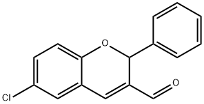 2H-1-BENZOPYRAN-3-CARBOXALDEHYDE, 6-CHLORO-2-PHENYL- 结构式