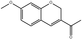 3-Acetyl-7-methoxy-2H-1-benzopyran 结构式
