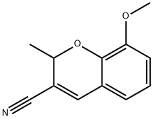 8-Methoxy-2-methyl-2H-1-benzopyran-3-carbonitrile 结构式