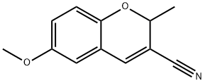 6-Methoxy-2-methyl-2H-1-benzopyran-3-carbonitrile 结构式