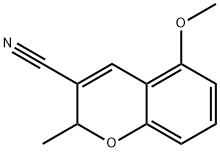 5-Methoxy-2-methyl-2H-1-benzopyran-3-carbonitrile 结构式