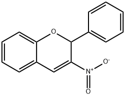 2-Phenyl-3-nitro-2H-1-benzopyran 结构式