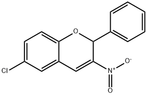 6-Chloro-3-nitro-2-phenyl-2H-1-benzopyran 结构式