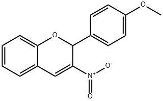 2-(4-METHOXYPHENYL)-3-NITRO-2H-CHROMENE 结构式