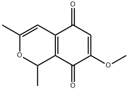 1H-2-Benzopyran-5,8-dione, 7-methoxy-1,3-dimethyl- (9CI) 结构式