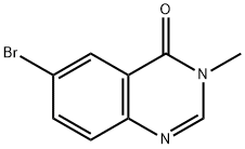 6-溴-3-甲基喹唑啉-4(3H)-酮 结构式