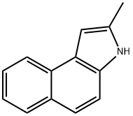 1,2-二甲基-4,5-苯并吲哚 结构式