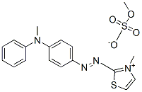 3-methyl-2-[[p-(N-methylanilino)phenyl]azo]thiazolium methyl sulphate 结构式