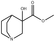 METHYL 3-HYDROXYQUINUCLIDINE-3-CARBOXYLATE 结构式