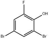 2,4-二溴-6-氟苯酚 结构式