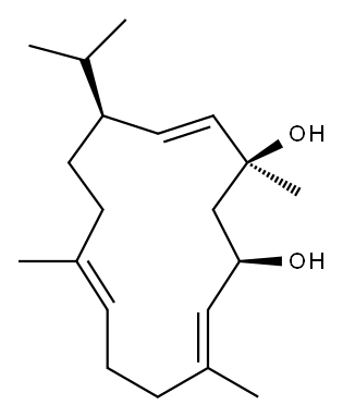 2,7,11-西柏三烯-4,6-二醇 结构式
