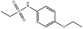 N-(4-乙氧基苯基)乙磺酰胺 结构式