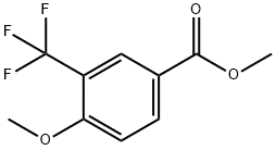 4-甲氧基-3-(三氟甲基)苯甲酸甲酯 结构式