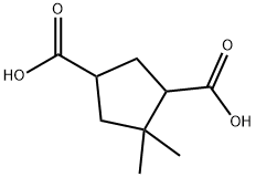 4,4-Dimethylcyclopentane-1,3-dicarboxylic acid 结构式