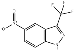 5-硝基-3-(三氟甲基)-1H-吲唑 结构式