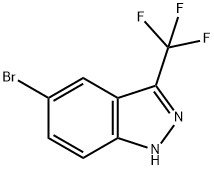 5-溴-3-三氟甲基-1H-吲唑 结构式