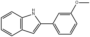 2-(3-甲氧基)苯基吲哚 结构式
