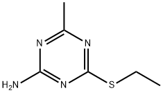 4-(乙硫基)-6-甲基-1,3,5-三嗪-2-胺 结构式