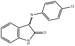 3-((4-CHLOROPHENYL)IMINO)INDOLIN-2-ONE 结构式