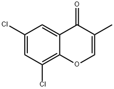 6,8-二氯-3-甲基色酮 结构式