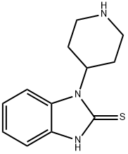 1,3-dihydro-1-piperidin-4-yl-2H-benzimidazole-2-thione 结构式