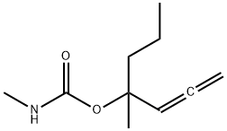 1,2-Heptadien-4-ol,4-methyl-,methylcarbamate(9CI) 结构式