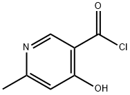 3-Pyridinecarbonyl chloride, 4-hydroxy-6-methyl- (9CI) 结构式