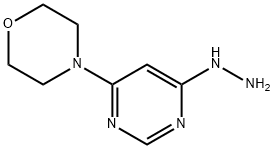 4-(6-肼基-4-嘧啶)吗啉 结构式