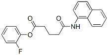 (2-fluorophenyl) 4-(naphthalen-1-ylcarbamoyl)butanoate 结构式