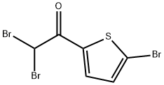 2,2-DIBROMO-1-(5-BROMO-2-THIENYL)ETHAN-1-ONE 结构式