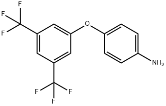 4-(3,5-双(三氟甲基)苯氧基)苯胺 结构式