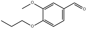 3-甲氧基-4-正丙氧基苯甲醛 结构式