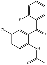 N-[4-Chloro-2-(2-fluorobenzoyl)phenyl]acetamide 结构式