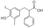 碘阿芬酸 结构式