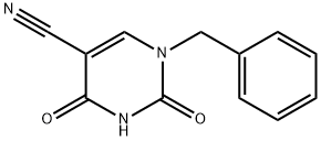 1-苄基-2,4-二氧-1,2,3,4-四氢-5-嘧啶甲腈 结构式