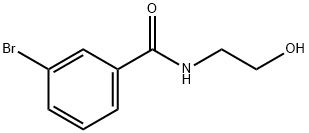 3-溴-N-(2-羟基乙基)苯甲酰胺 结构式