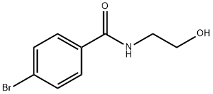 4-溴-N-(2-羟乙基)苯甲酰胺 结构式