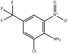 4-氨基-3-氯-5-硝基三氟甲苯 结构式