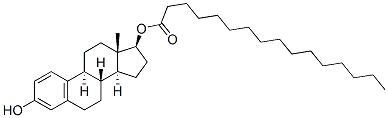 estra-1,3,5(10)-triene-3,17beta-diol 17-palmitate 结构式