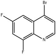 4-Bromo-6,8-difluoroquinoline 结构式