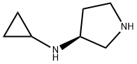 (3S)-N-环丙基-3-氨基吡咯烷 结构式