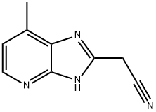 1H-Imidazo[4,5-b]pyridine-2-acetonitrile,  7-methyl-  (9CI) 结构式