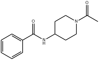 Benzamide, N-(1-acetyl-4-piperidinyl)- (9CI) 结构式