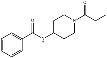 Benzamide, N-[1-(1-oxopropyl)-4-piperidinyl]- (9CI) 结构式