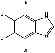 4,5,6,7 - 四溴苯并咪唑 结构式