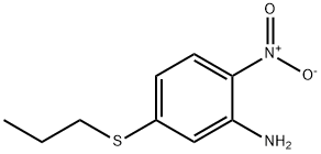 2-硝基-5-(丙基硫代)苯胺 结构式