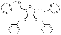 苄基2,3,4-三-O-苄基Α-D-吡喃甘露糖苷 结构式